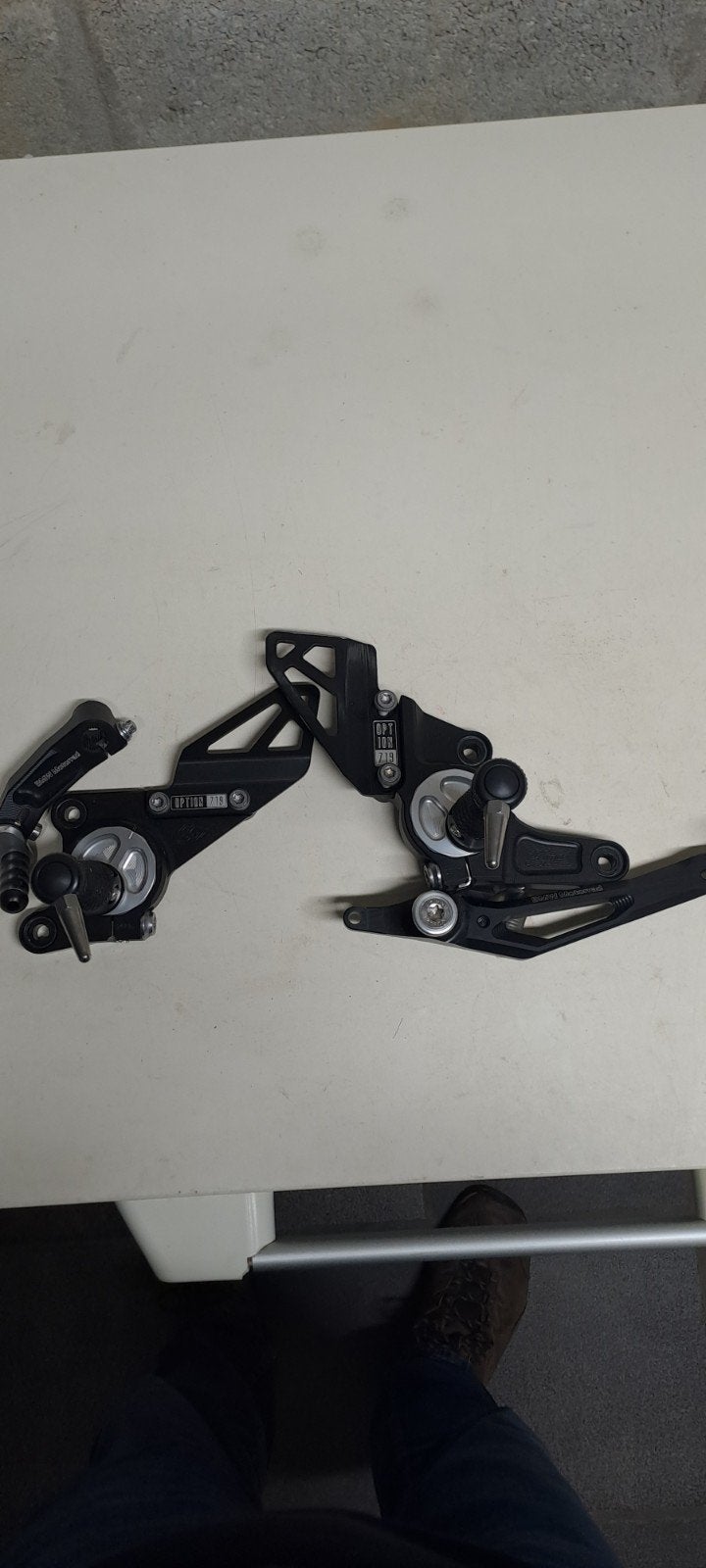 BMW R Nine T Option 719 repose-pieds, interrupteur, système, Particulier