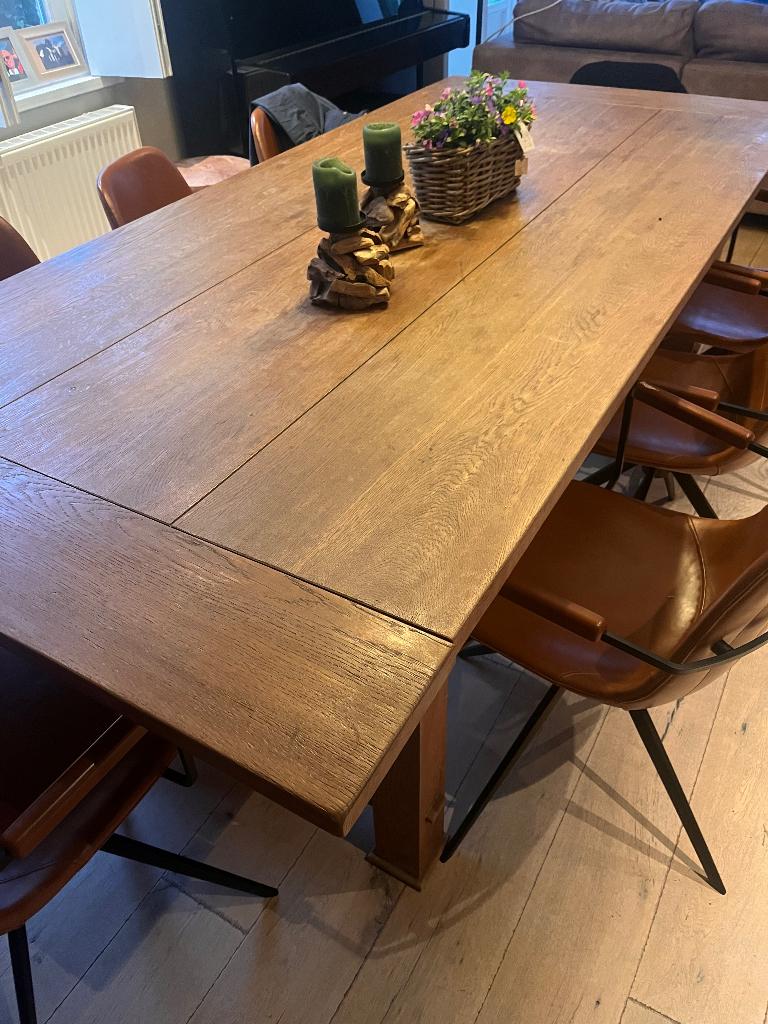 Tafel, Ophalen, Gebruikt, 100 tot 150 cm, Eikenhout