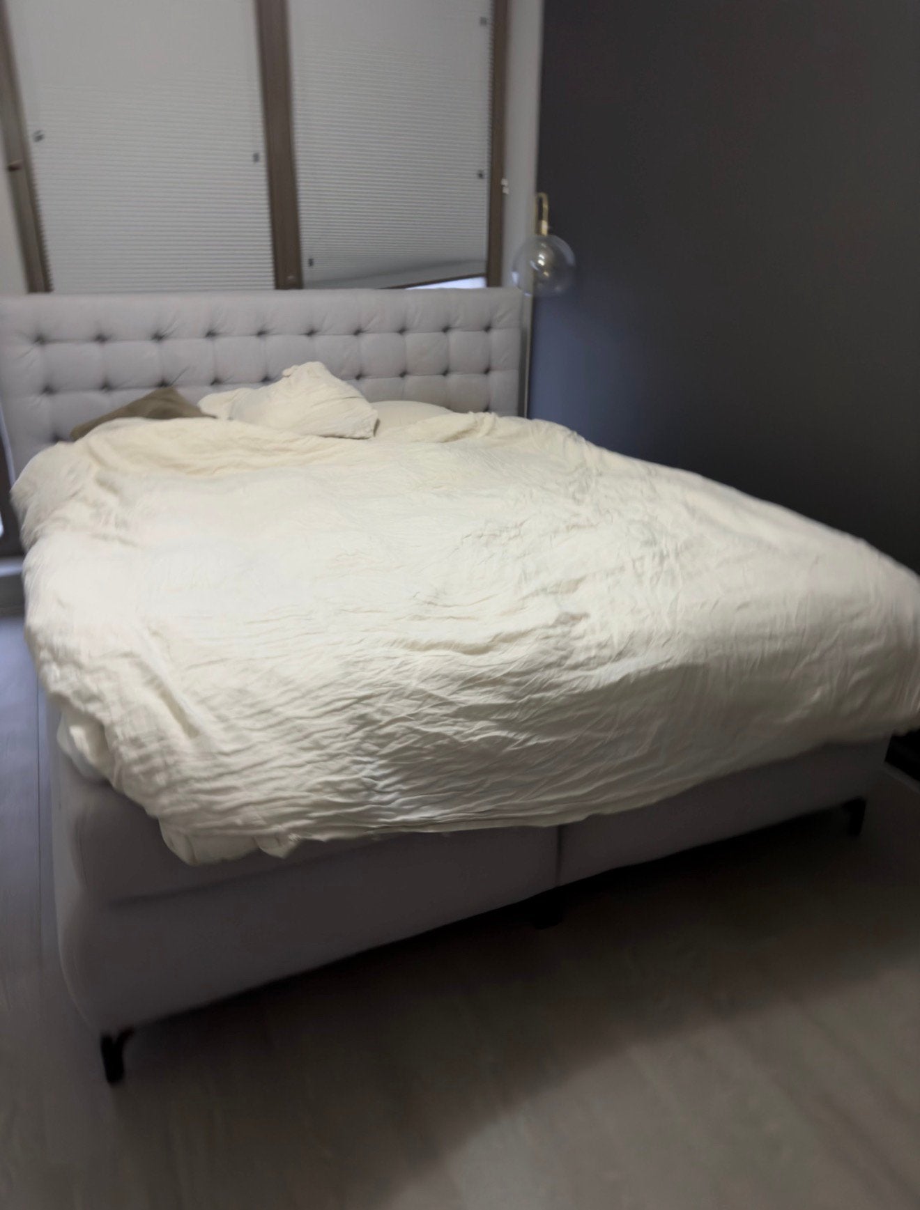 stijlvolle en comfortabele Primalux boxspring, Ophalen, Tweepersoons, Zo goed als nieuw, 180 cm