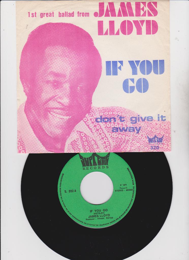 James Lloyd – If You Go   1971, Enlèvement ou Envoi, Single, Utilisé, Pop