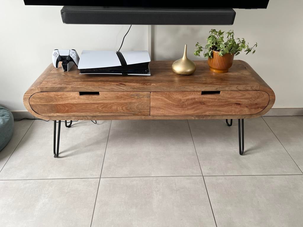 TV Meubel Mango Hout, Ophalen, Zo goed als nieuw
