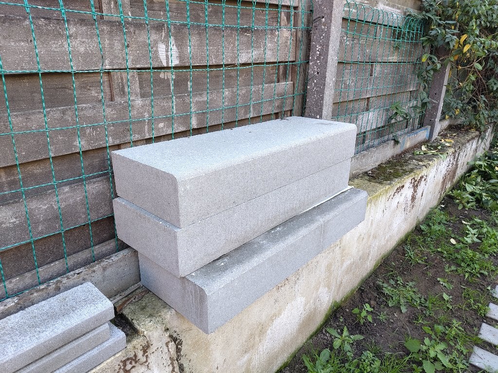 3 x Scheys Traptrede 100x35x15 Grijs, Neuf, Béton, Enlèvement, Autres types