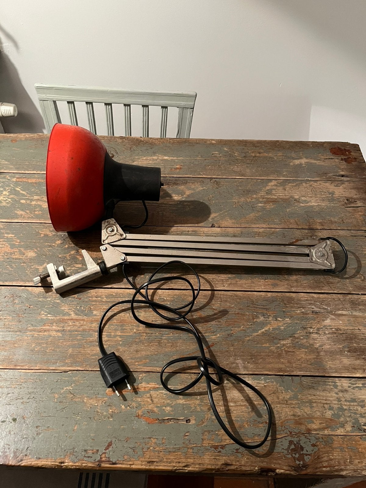 VINTAGE LAMP BUREAULAMP ARCHITECTENLAMP FINS LIVAL P12, Ophalen of Verzenden