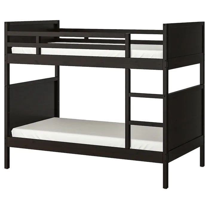 Lit superposé Ikea Norddal + matelas hövag, 100 cm, Enlèvement, Utilisé, Lits superposés