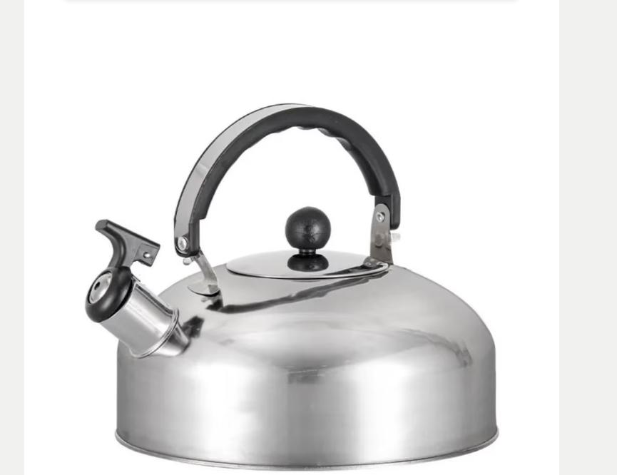RVS Camping Waterkoker / Fluitketel (3 Liter), Ophalen of Verzenden, Nieuw