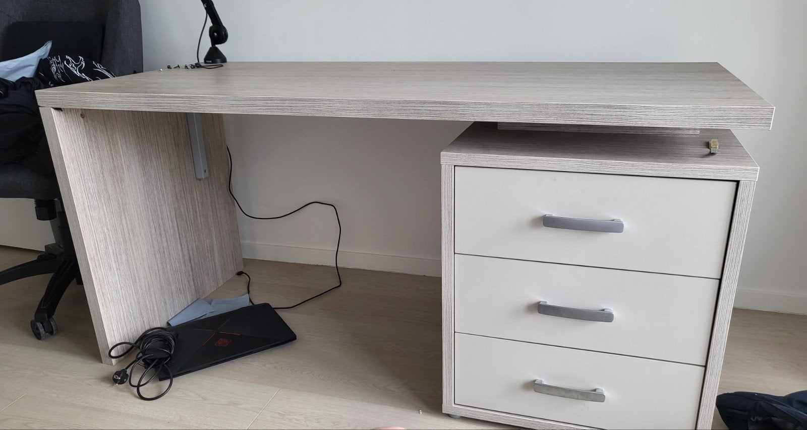 bureau à 3 tiroirs d'occasion, Enlèvement ou Envoi