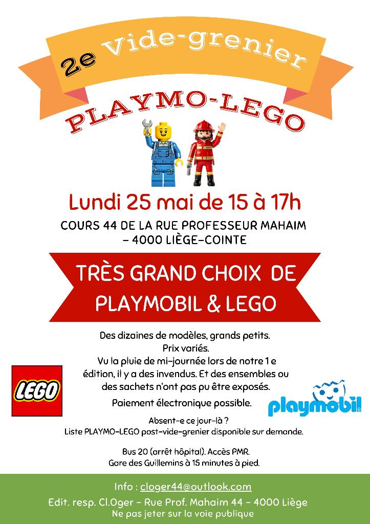PLAYMOBIL-LEGO 25 mai Cointe - 2e vide-grenier, Kinderen en Baby's, Speelgoed | Playmobil, Ophalen, Gebruikt, Complete set