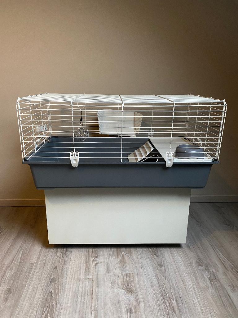 Konijn/ cavia hok, Dieren en Toebehoren, Ophalen, Zo goed als nieuw, Kooi, Konijn