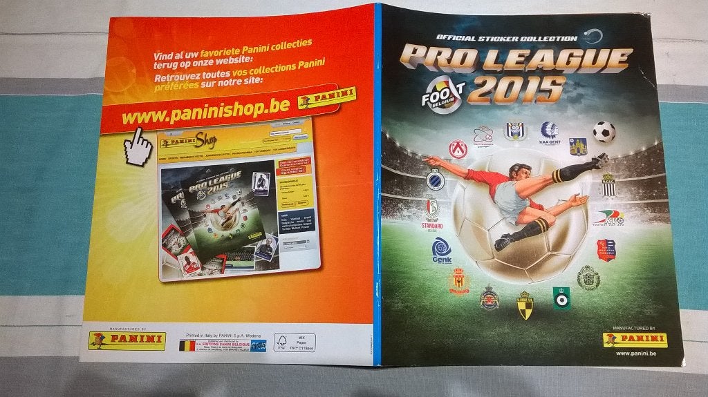 Album vide PANINI PRO LEAGUE 2015, Enlèvement ou Envoi