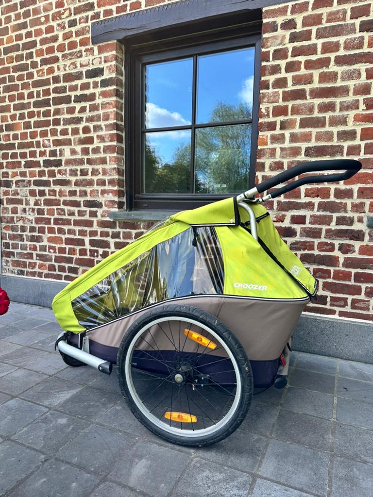 Croozer kid for 2 fietskar, Fietsen en Brommers, Ophalen, Gebruikt, Opvouwbaar