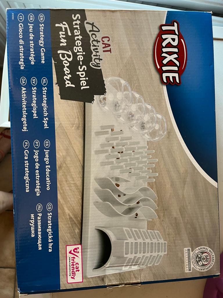 Activity bord voor katten en anti-schrok bakje, Dieren en Toebehoren, Ophalen, Gebruikt