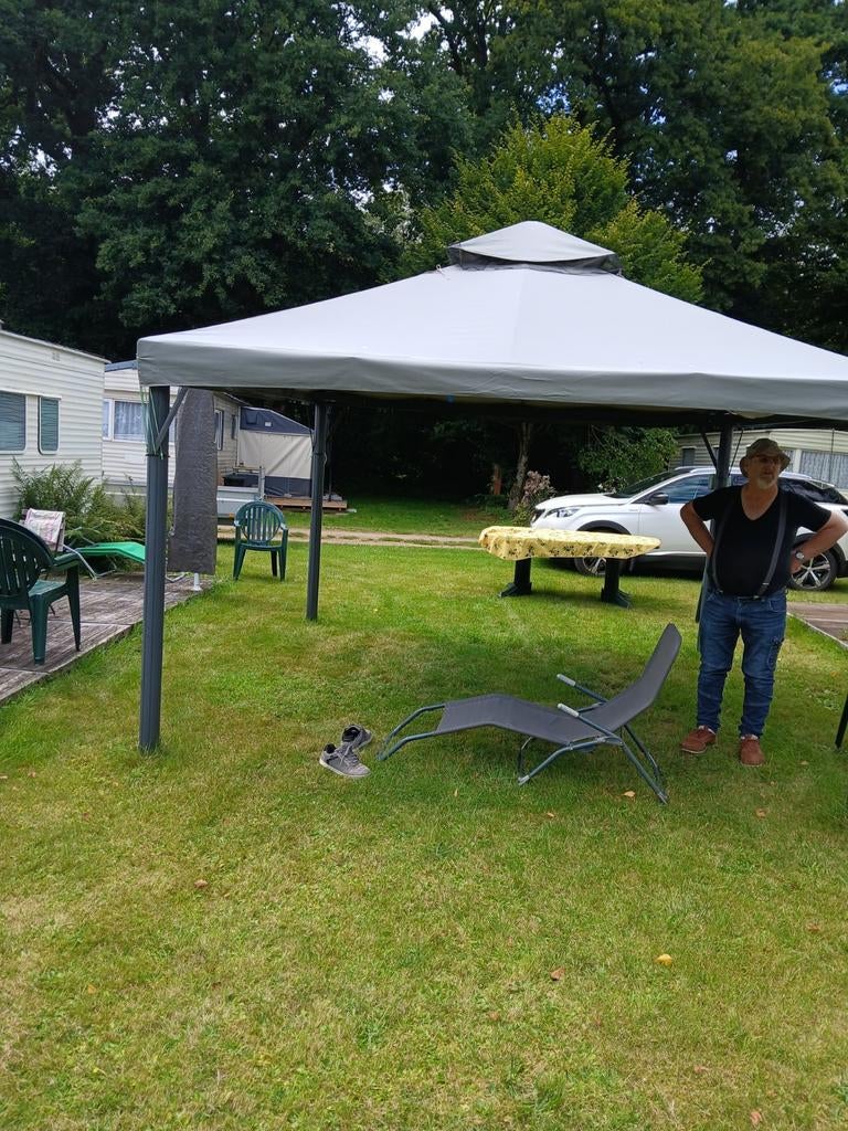 Pergola de luxe 4x 4m, Tuin en Terras, Ophalen