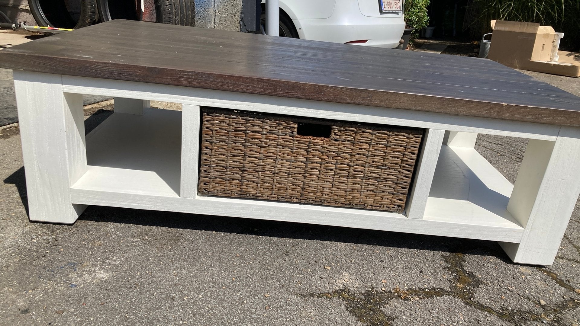 Landelijke salontafel, Huis en Inrichting, Ophalen, Gebruikt