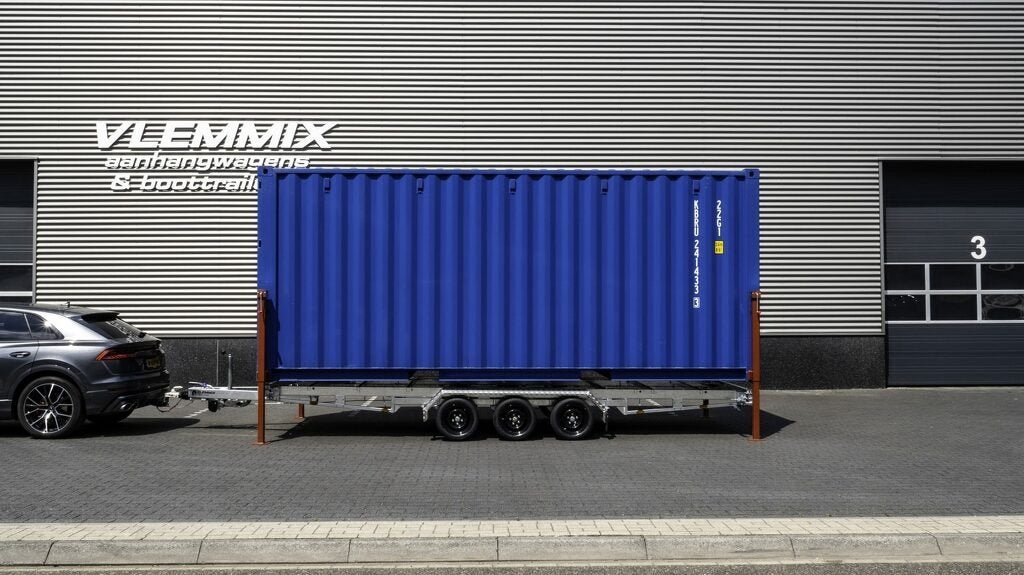 Vlemmix cointainer trailer 20 FT NIEUW, Autos, Camions, Achat, Entreprise, Autres carburants, Remorques et Semi-remorques