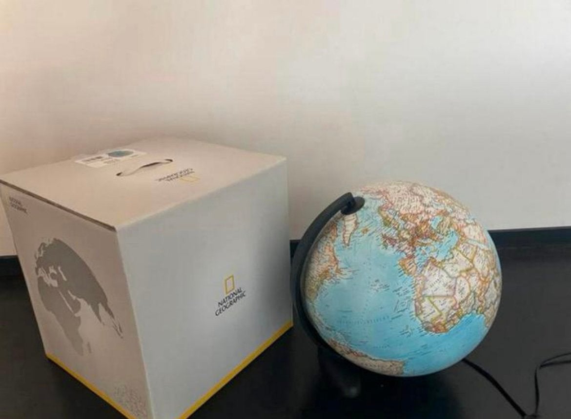 Wereldbol National Geographic, Maison & Meubles, Enlèvement ou Envoi, Lumineux, Utilisé, Autres types