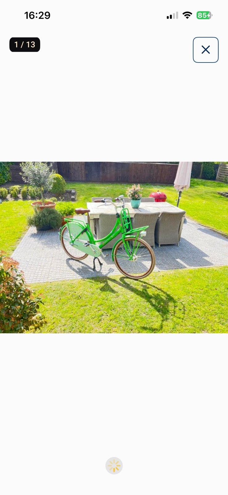 Zeer mooie en onderhouden dames bakfiets, maar belgisch prod, Ophalen, Zo goed als nieuw