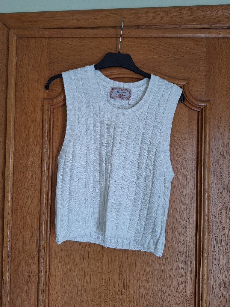 Débardeur blanc cassé - taille M, Vêtements | Femmes, Blouses & Tuniques, Taille 38/40 (M), Adventure, Comme neuf, Enlèvement