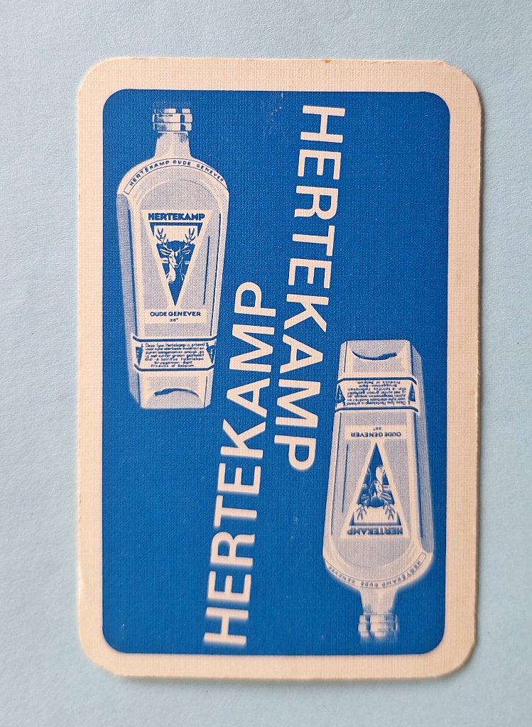 Carte à jouer Deer Camp Schiedam B_Blauw_302, Collections, Enlèvement ou Envoi, Utilisé, Carte(s) à jouer