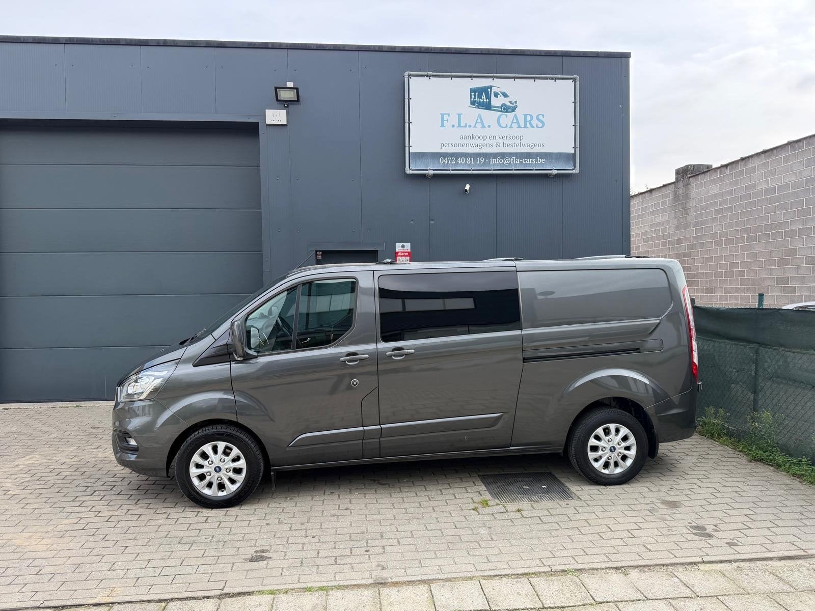 Ford Transit Custom Dubbel Cabine 2.0tdci BJ2019 EURO6B, Auto's, Euro 6, 128 pk, Multifunctioneel stuurwiel, Bedrijf
