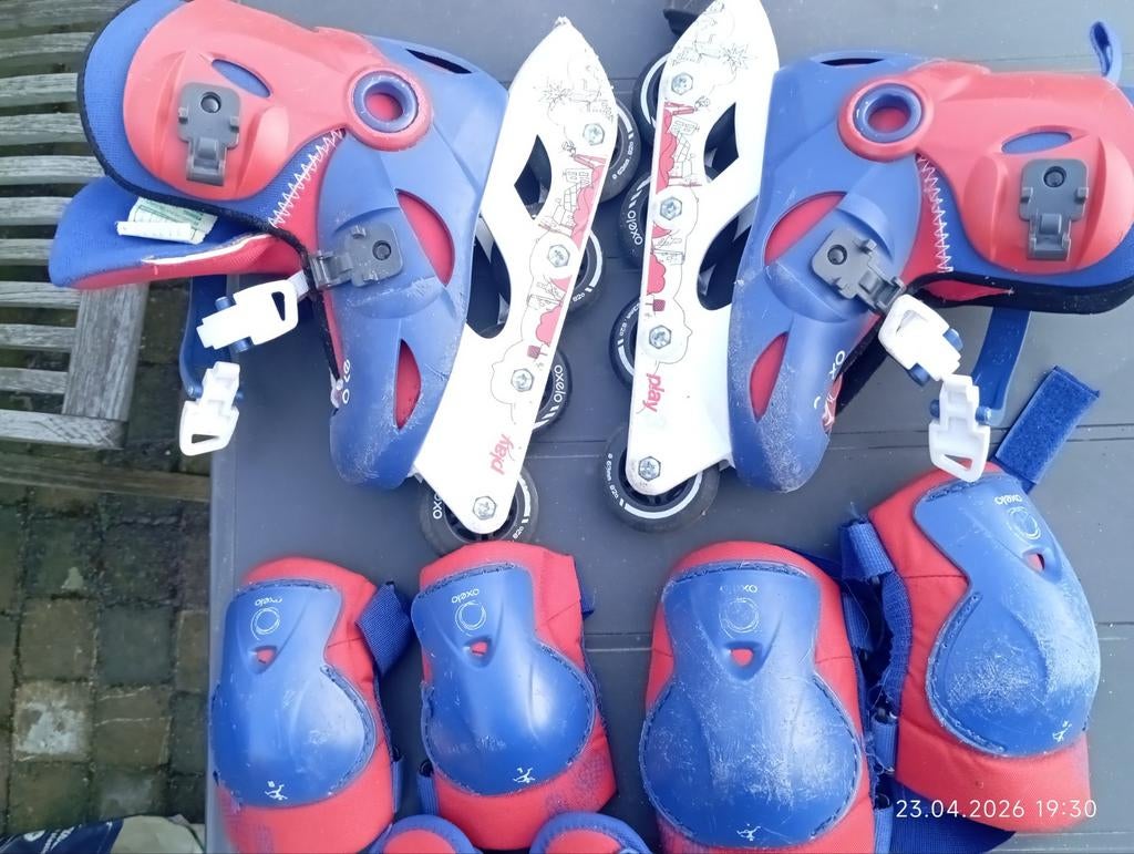 Rolschaatsen set kind oxelo, Ophalen of Verzenden
