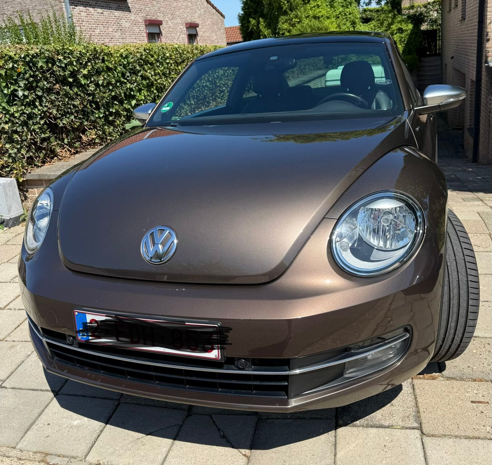 Volkswagen Beetle 2liter TSI  bruin metallic automaat 2012, Auto's, Bruin, Particulier, Lederen bekleding, Automaat