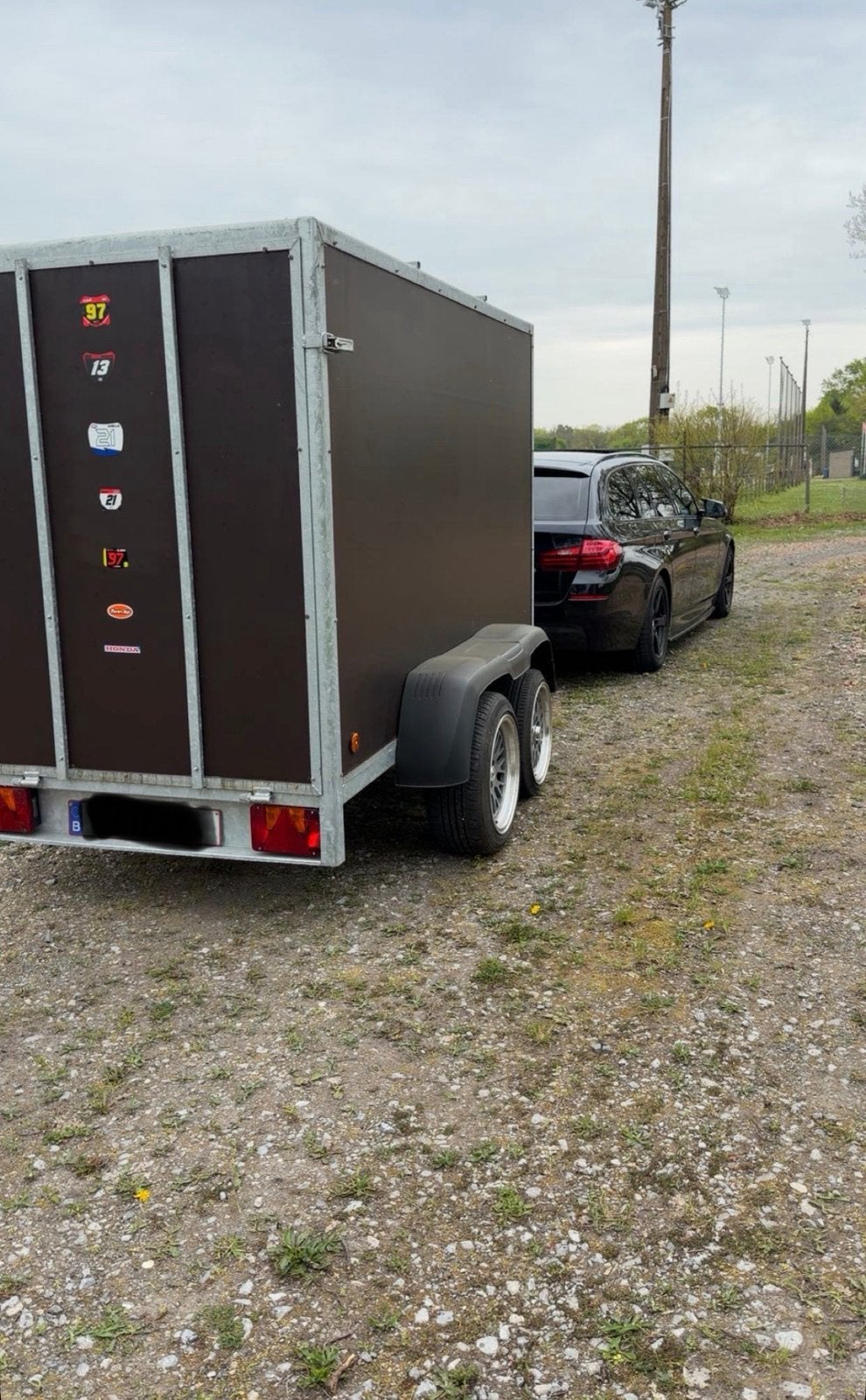 Gesloten aanhangwagen 750kg, Enlèvement, Comme neuf
