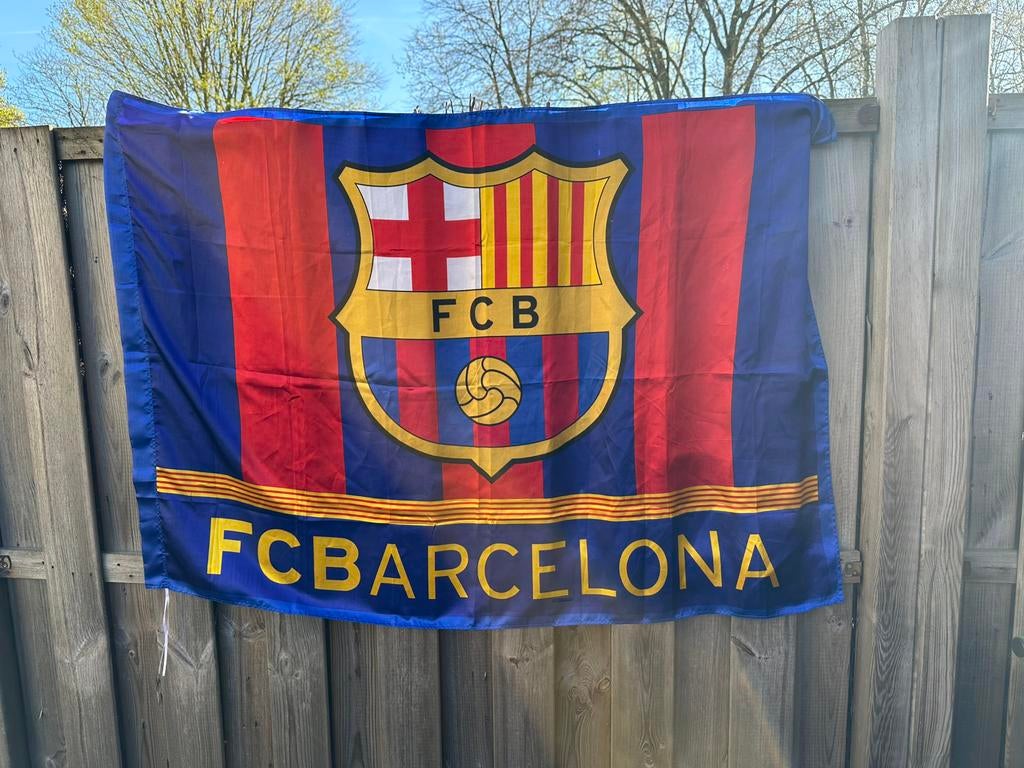Vlag van FCBARCELONA, Enlèvement ou Envoi, Comme neuf