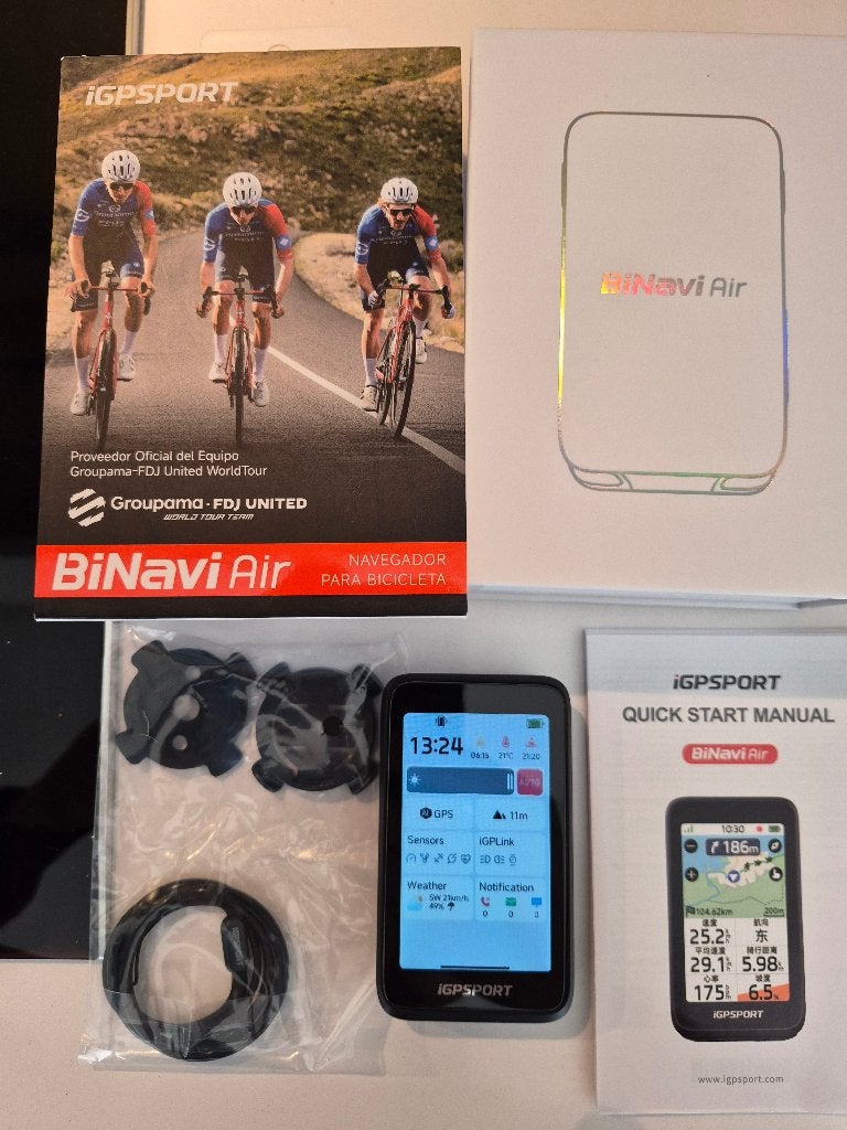 BiNavi-air fietscomputer, Ophalen, Cadanssensor, Zo goed als nieuw