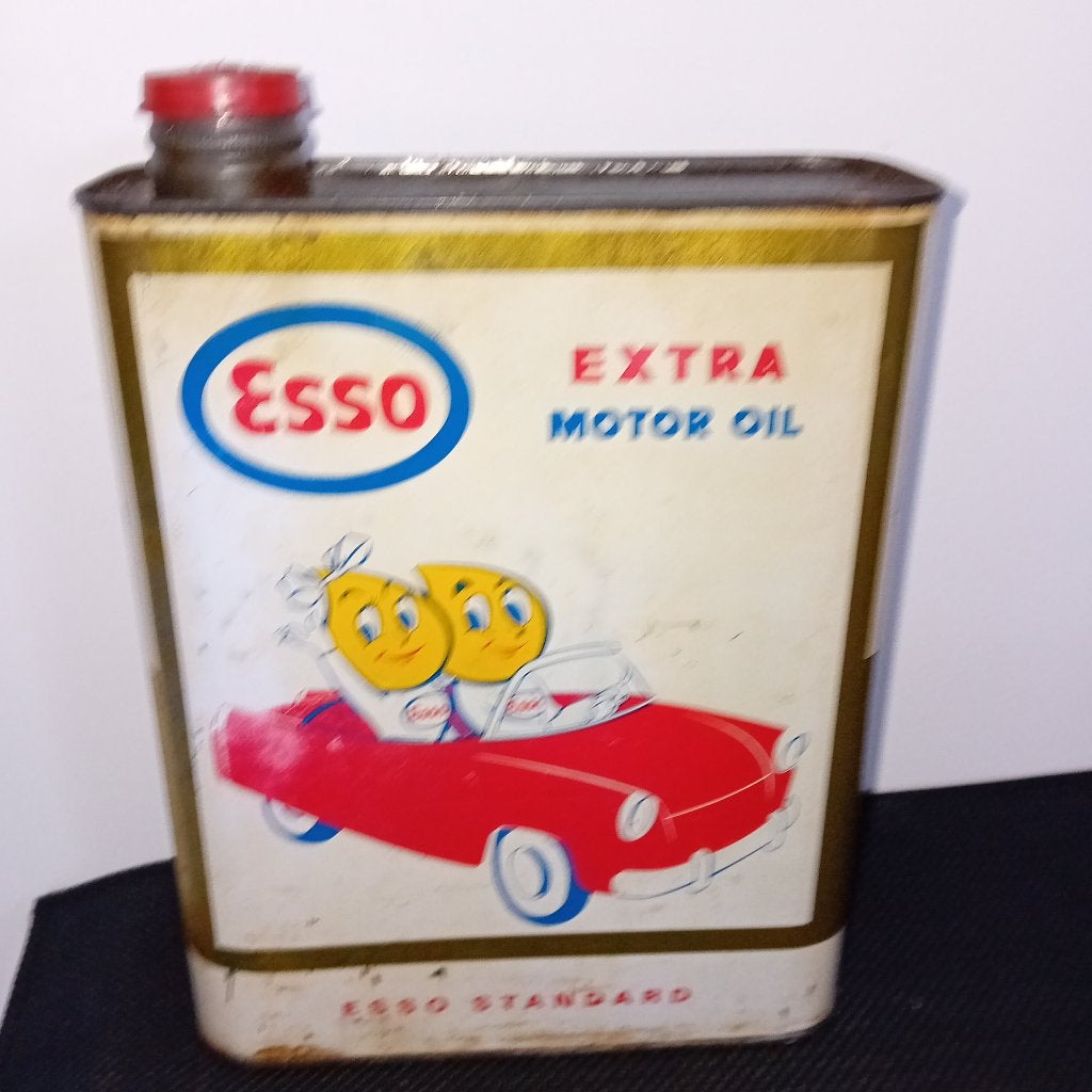 Bidon d'huile vintage ESSO Extra Motor Oil, Enlèvement ou Envoi, Utilisé