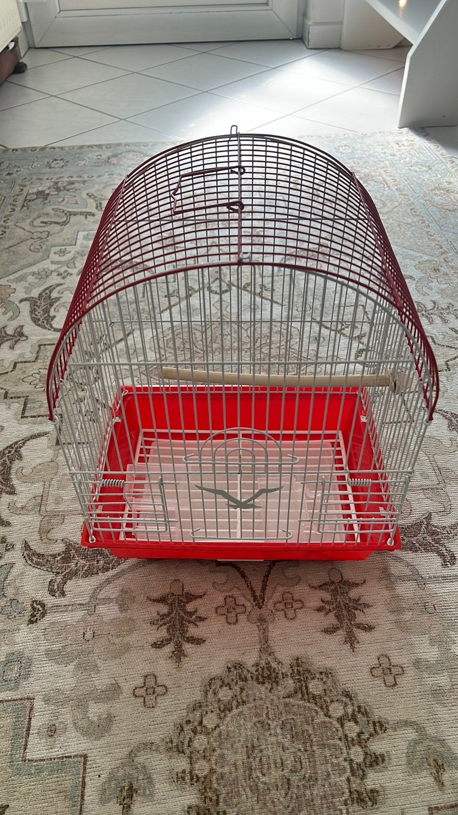 Vogelkooi kanarie, Ophalen, Gebruikt, Aluminium, Vogelkooi