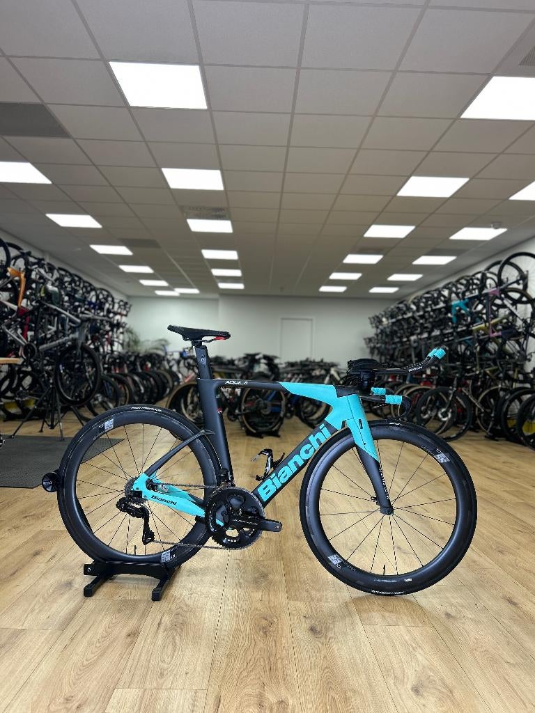 Bianchi Aquila CV TT Di2 Dura Ace Carbon Racefiets, Enlèvement, Comme neuf