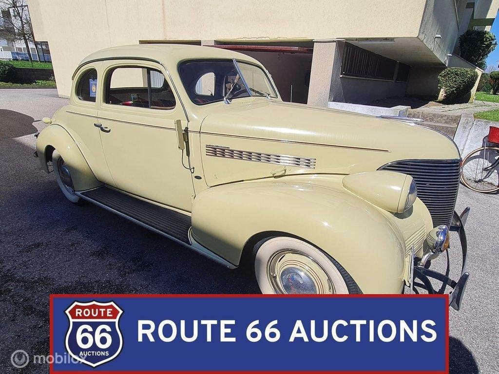 Chevrolet Master Deluxe Business Coupe | 1939 | Route 66 Auc, Auto's, Chevrolet, Zwart, Bedrijf, Handgeschakeld