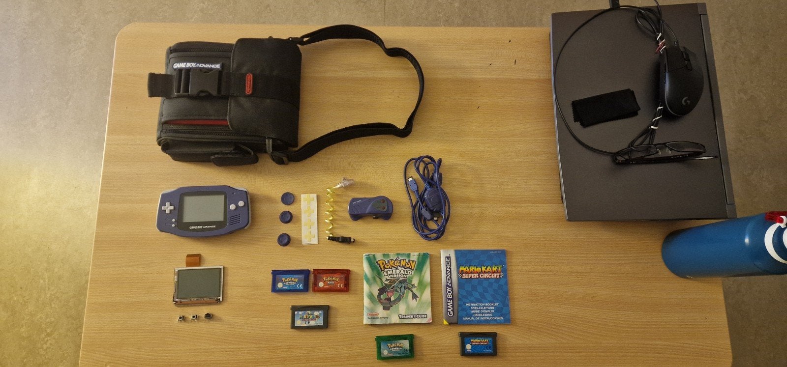 GBA paars met originele Pokémon en mario games MOET NU WEG, Games en Spelcomputers, Avontuur en Actie, 1 speler, Ophalen of Verzenden