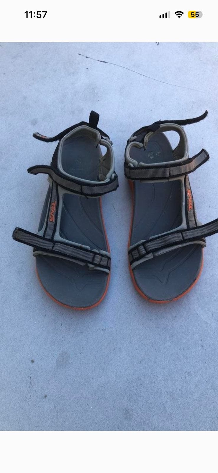 Teva sandalen, Kleding | Dames, Ophalen, Sandalen of Muiltjes, Grijs, Gedragen