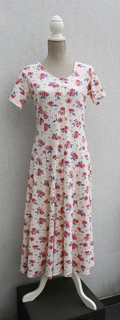 Jolie robe fleurie T40 - Vintage, Enlèvement ou Envoi, Comme neuf, Taille 38/40 (M)