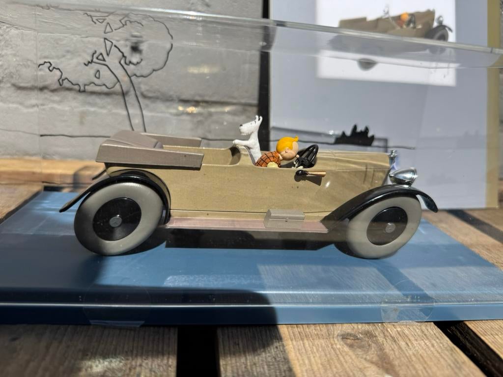 Kuifje Mercedes 1 : 24 model auto, Ophalen of Verzenden, Kuifje, Zo goed als nieuw, Beeldje of Figuurtje