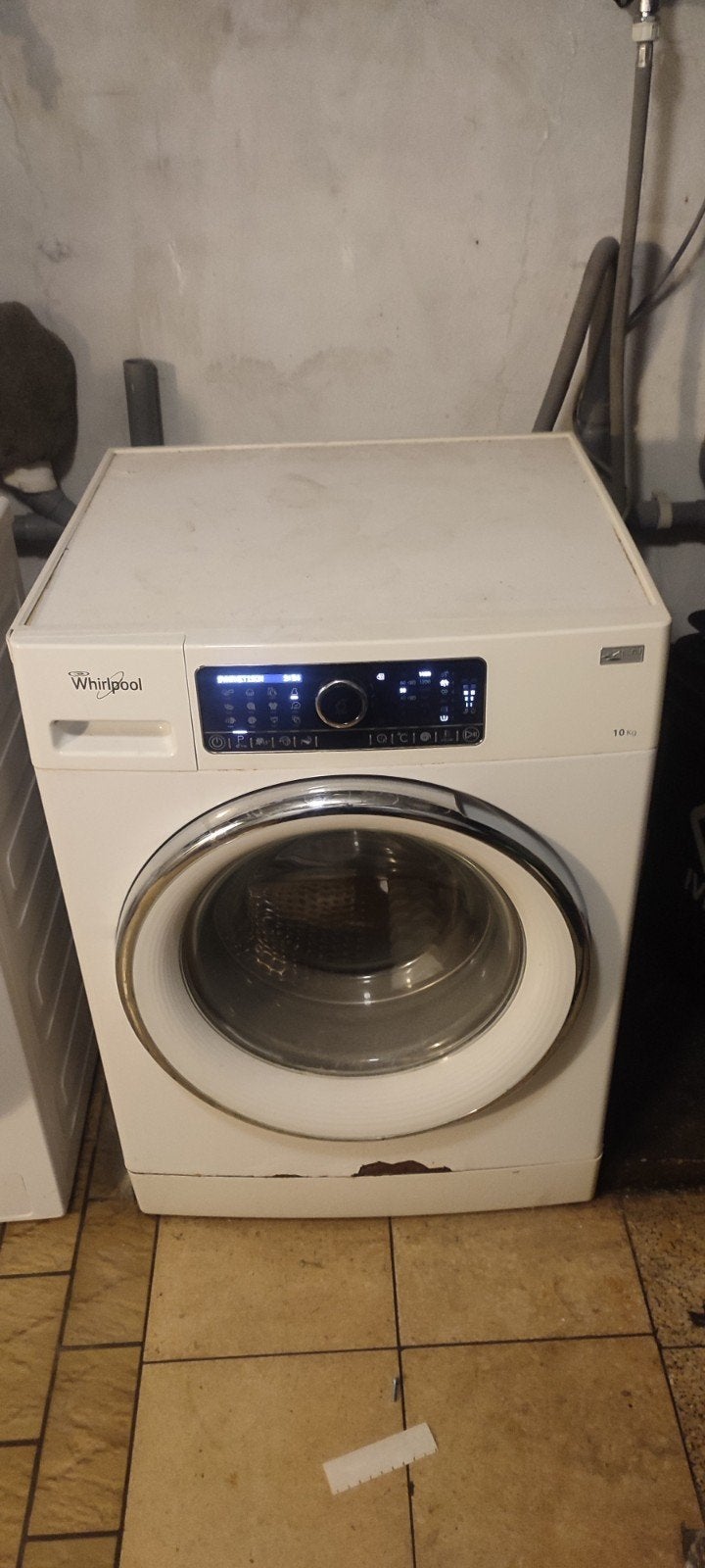 wasmachine whirlpool 10kg, 10 kg of meer, Ophalen, Gebruikt