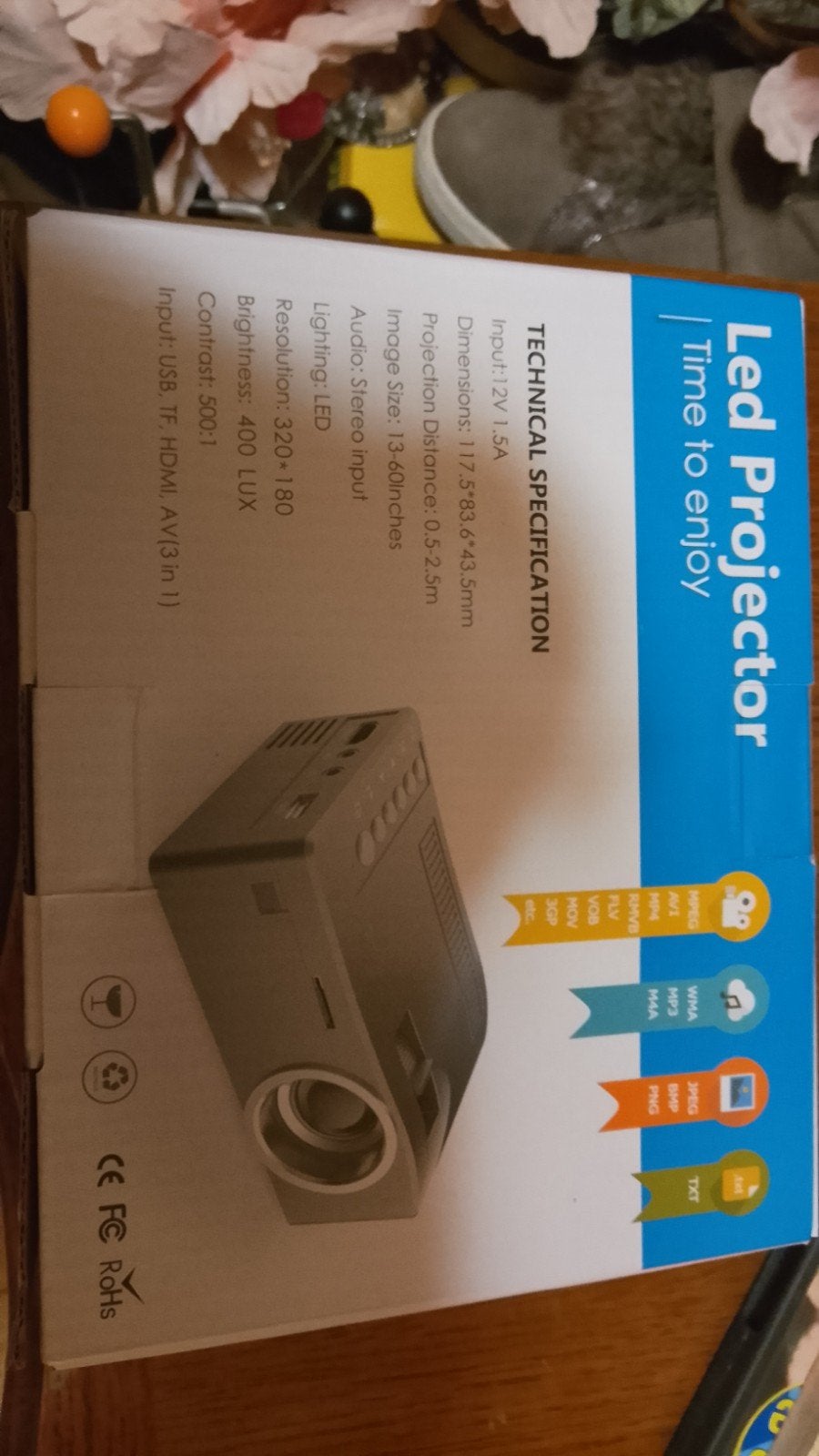 Led projector, Ophalen, LED