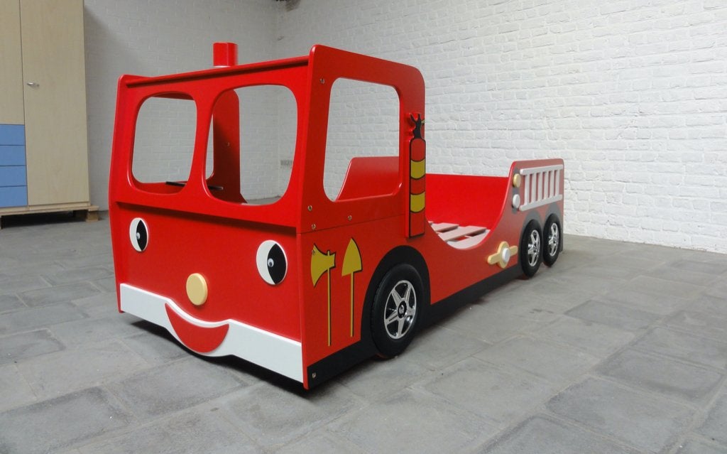 Autobed brandweerwagen., Ophalen, Nieuw, 100 cm of meer, Matras