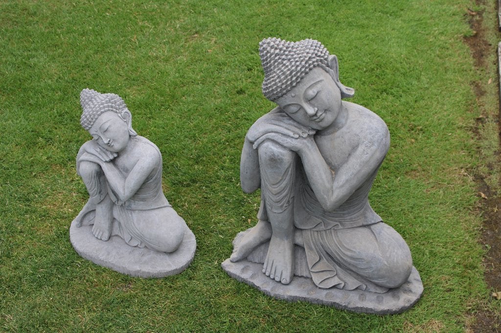 statue d un bouddha assis en pierre modèle XL, Jardin & Terrasse, Enlèvement, Neuf, Pierre, Bouddha