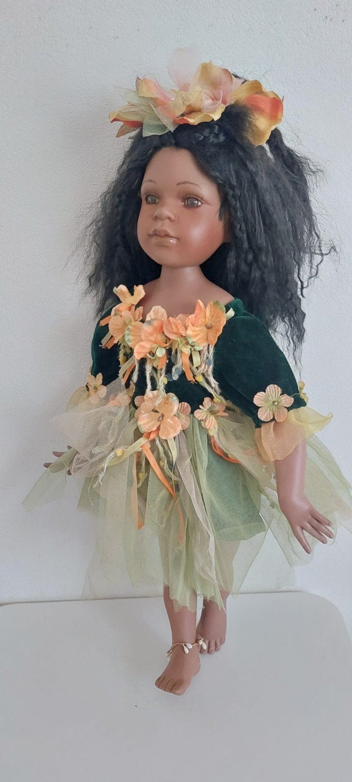 Duck house doll style 80s porseleinen pop. 60cm., Verzamelen, Ophalen, Pop
