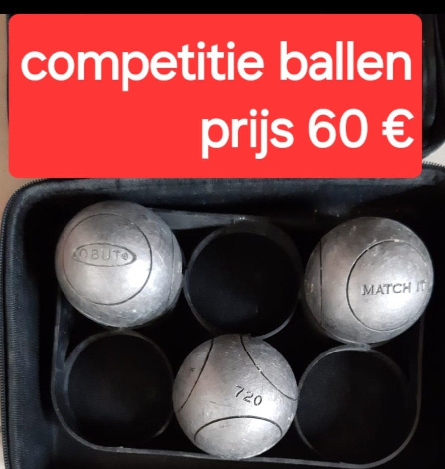 Competitie petancq ballen, Enlèvement, Utilisé