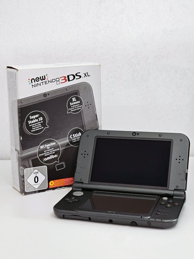 Nintendo New 3DS Metallic Black Topstaat, Games en Spelcomputers, Spelcomputers | Nintendo 2DS en 3DS, Ophalen, Zo goed als nieuw