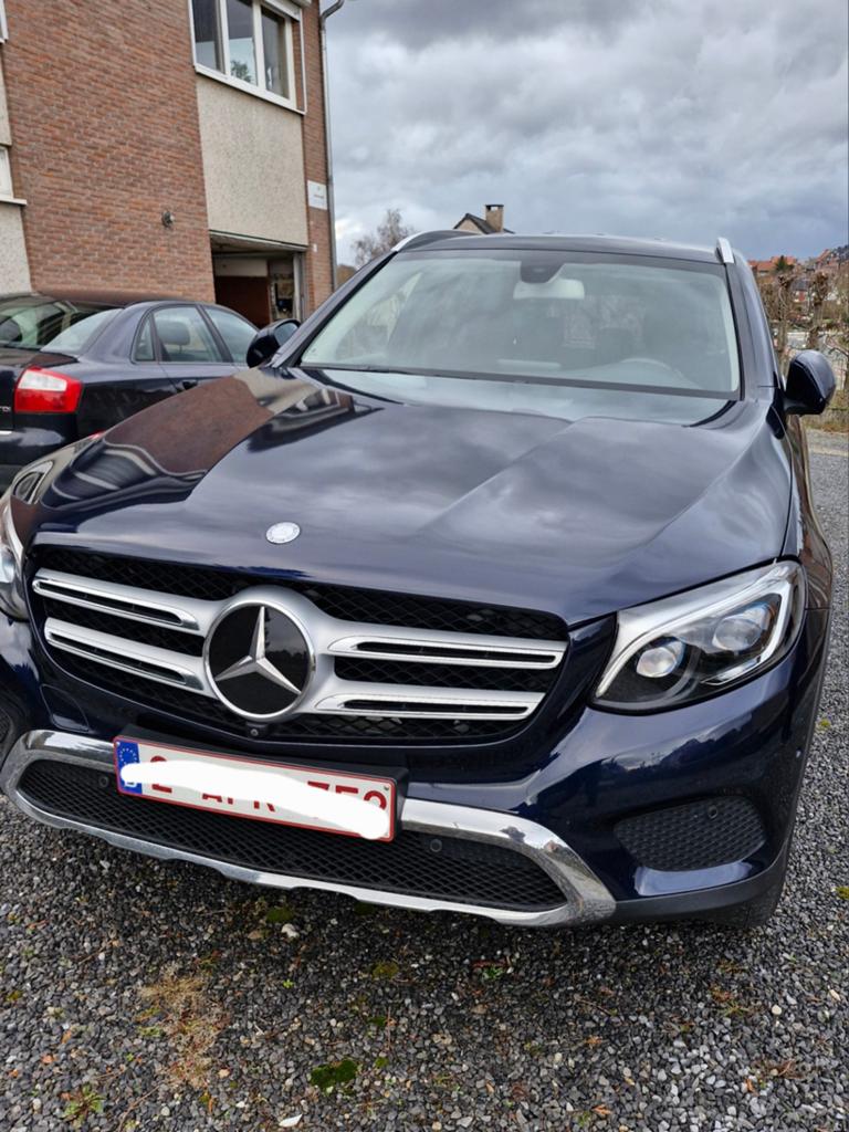 Mersedes GLC 350e, Auto's, Mercedes-Benz, Automaat, Blauw, Adaptieve lichten, Leder