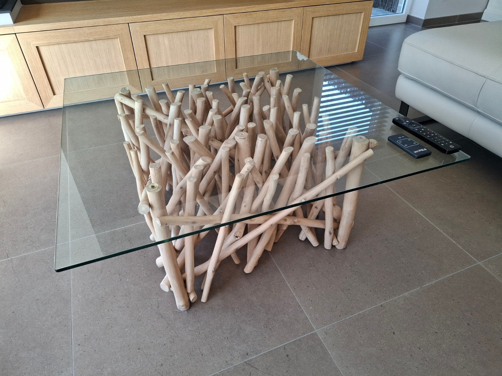 Belle table basse en bois flotté, Maison & Meubles, Tables | Tables de salon, Enlèvement