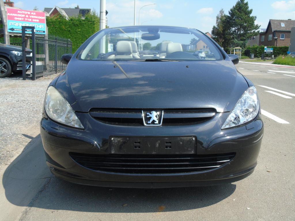Peugeot 307cc Cabrio 1.6i Benzine *2005 *Leder *Airco, Autos, Cuir, Beige, Entreprise, Cabriolet