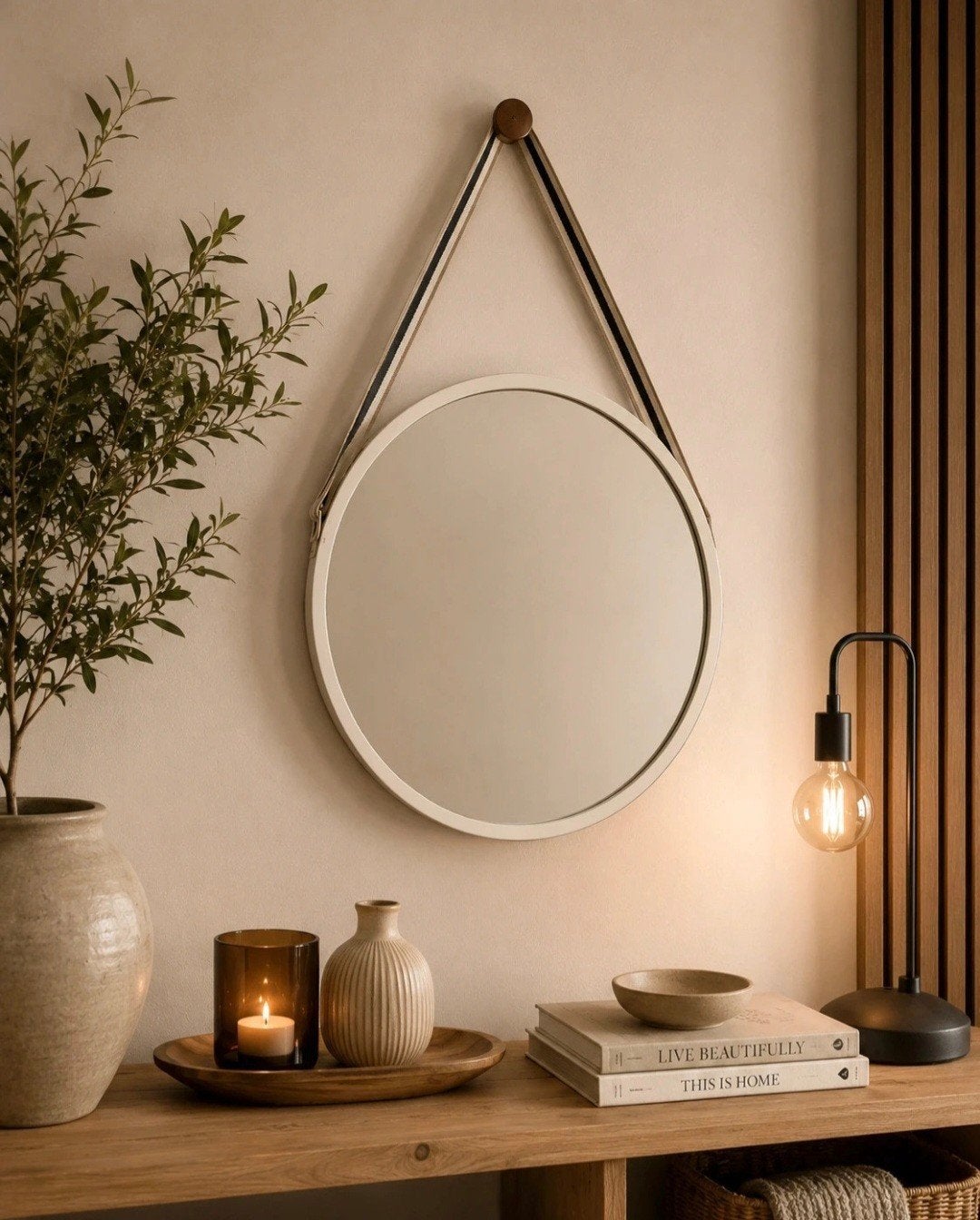 Miroir moderne de 33 cm de diamètre 

Expédition à un coût s, Neuf, Enlèvement ou Envoi, Moins de 100 cm, Rond