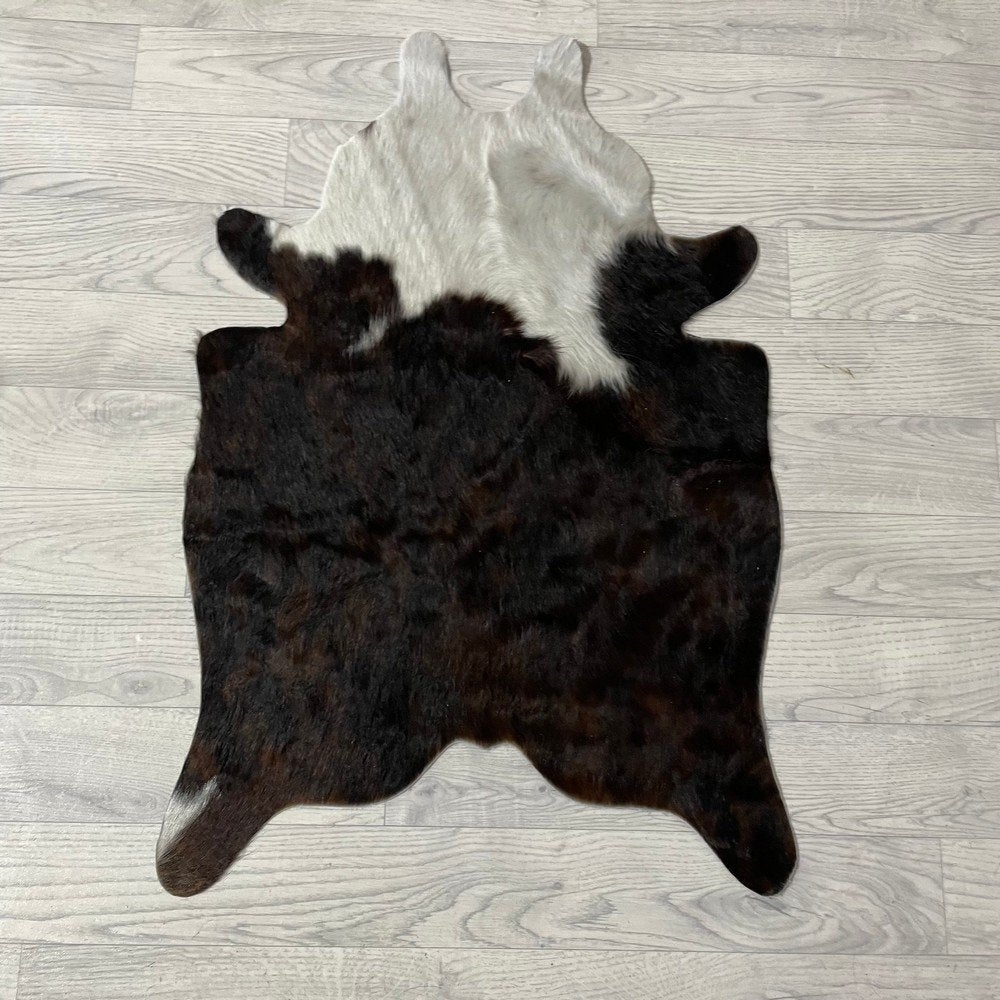 Mini koeienhuid bruin wit zwart 90x60cm #536 | Lederstore, Meerkleurig, Wandkleed, Nieuw, Ophalen of Verzenden