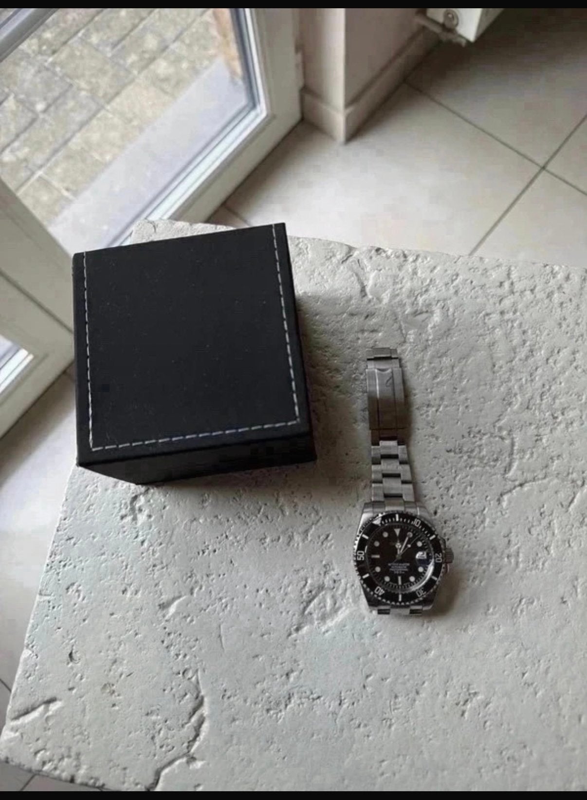 Seiko mod sub custom herenhorloge, Handtassen en Accessoires, Ophalen, Zo goed als nieuw, Seiko