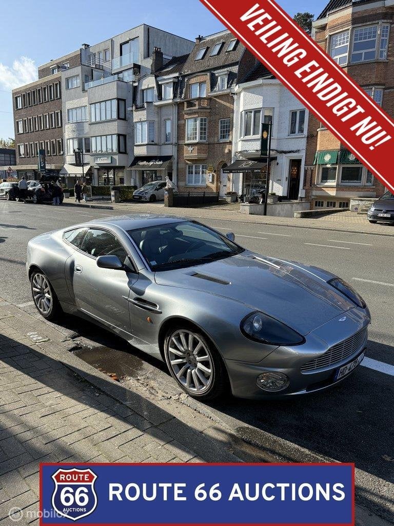 Aston Martin Vanquish | 2004 | Route 66 Auctions, Auto's, Gebruikt, Zwart, Bedrijf, Handgeschakeld